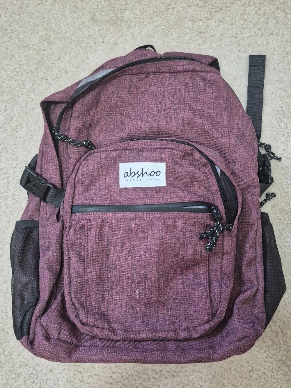 Abshoo Multi Pocket w/Charger Lightweight Laptop Burgundy Backpack Adult, Kids